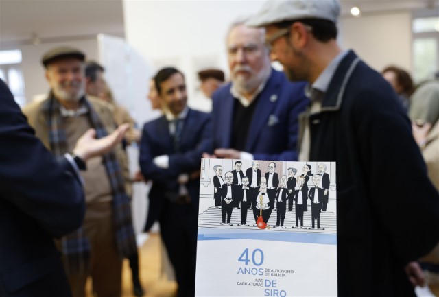 Ferrol acolle a exposición '40 anos de Autonomía de Galicia nas caricaturas de Siro'